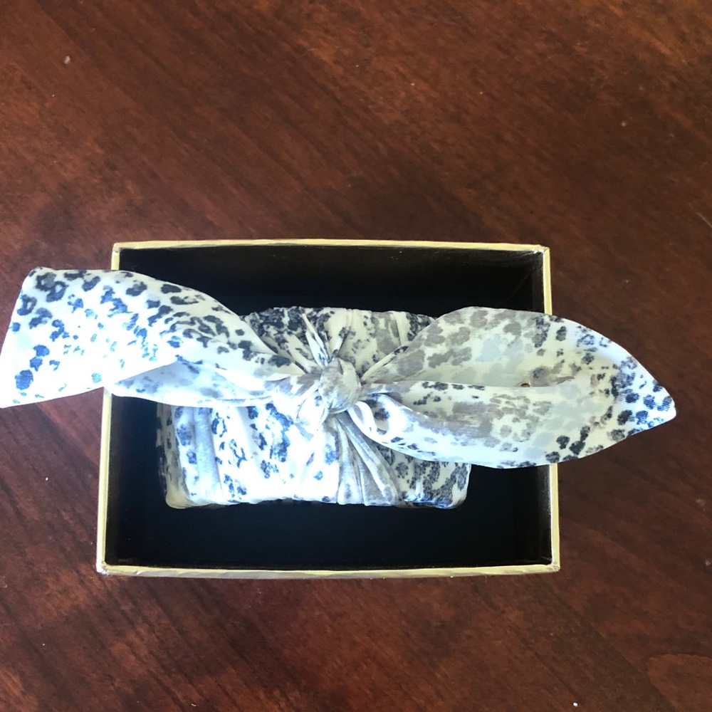 Chico’s Leopard Print Cuff Bracelet with Bow